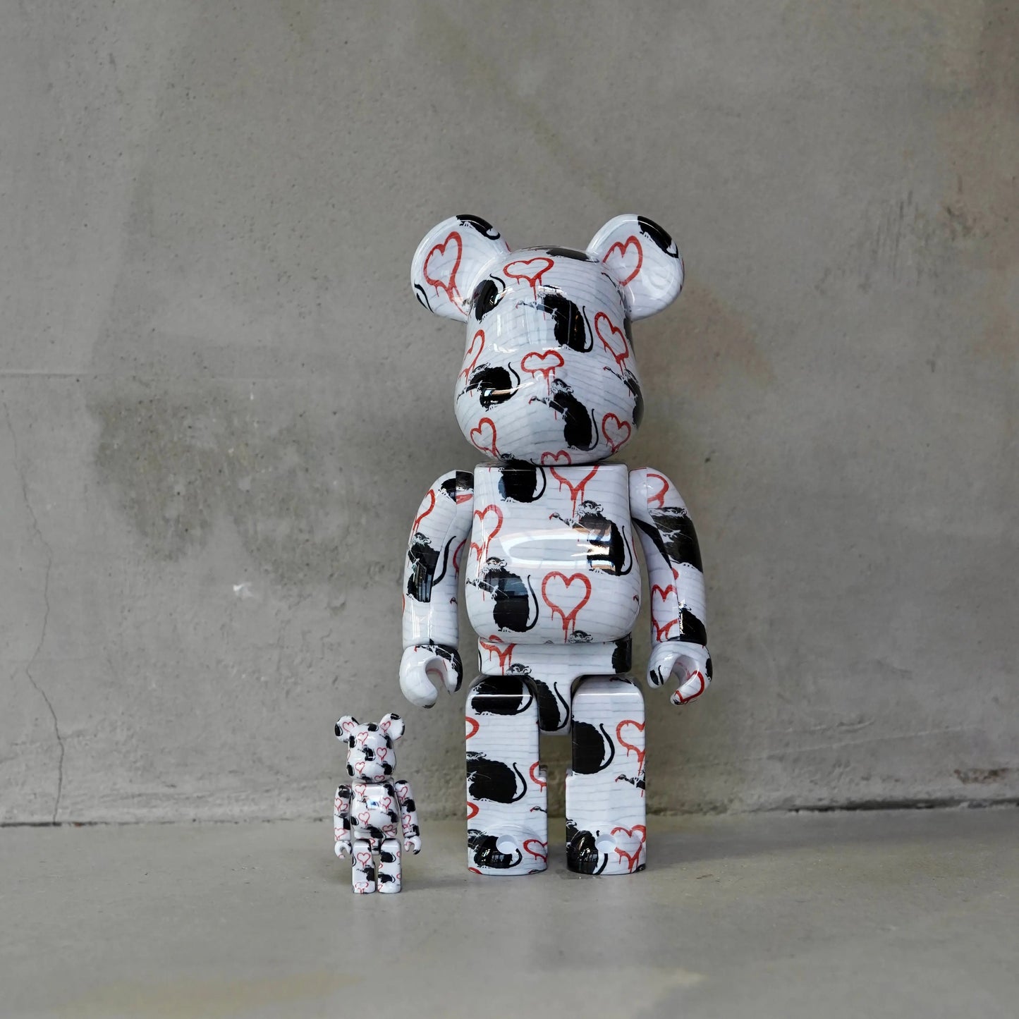 Bearbrick Love Rat 100% & 400% Set OKO MAISON