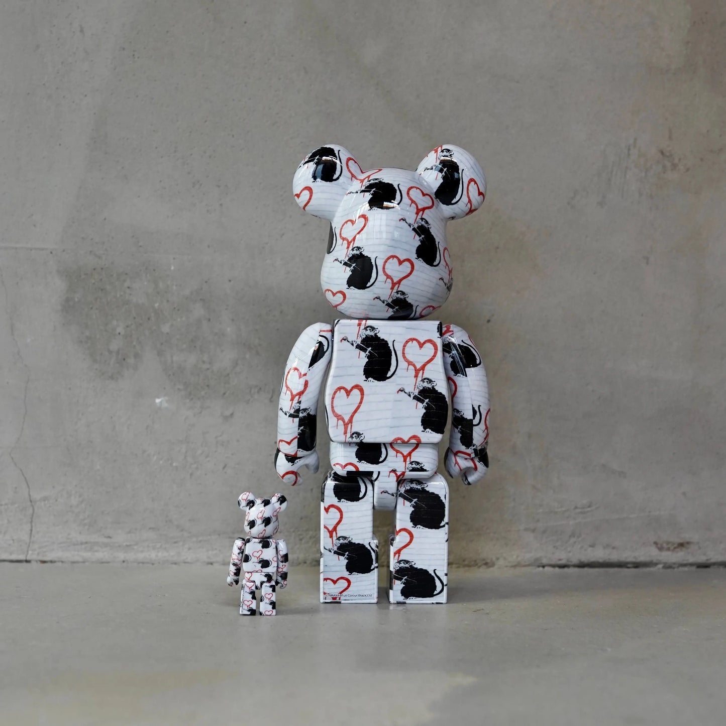 Bearbrick Love Rat 100% & 400% Set OKO MAISON