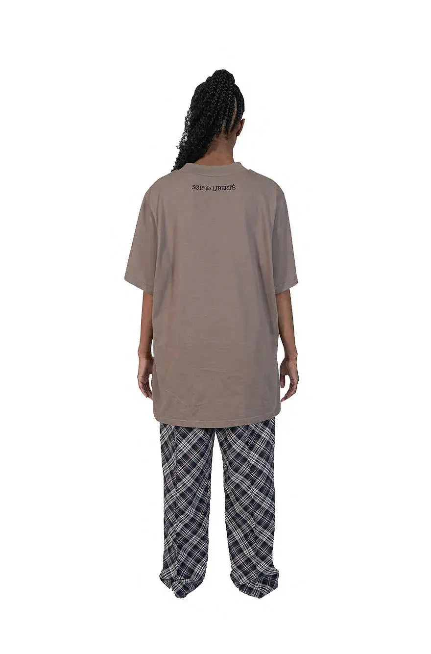 SERVITUDE T-SHIRT BROWN OKO MAISON