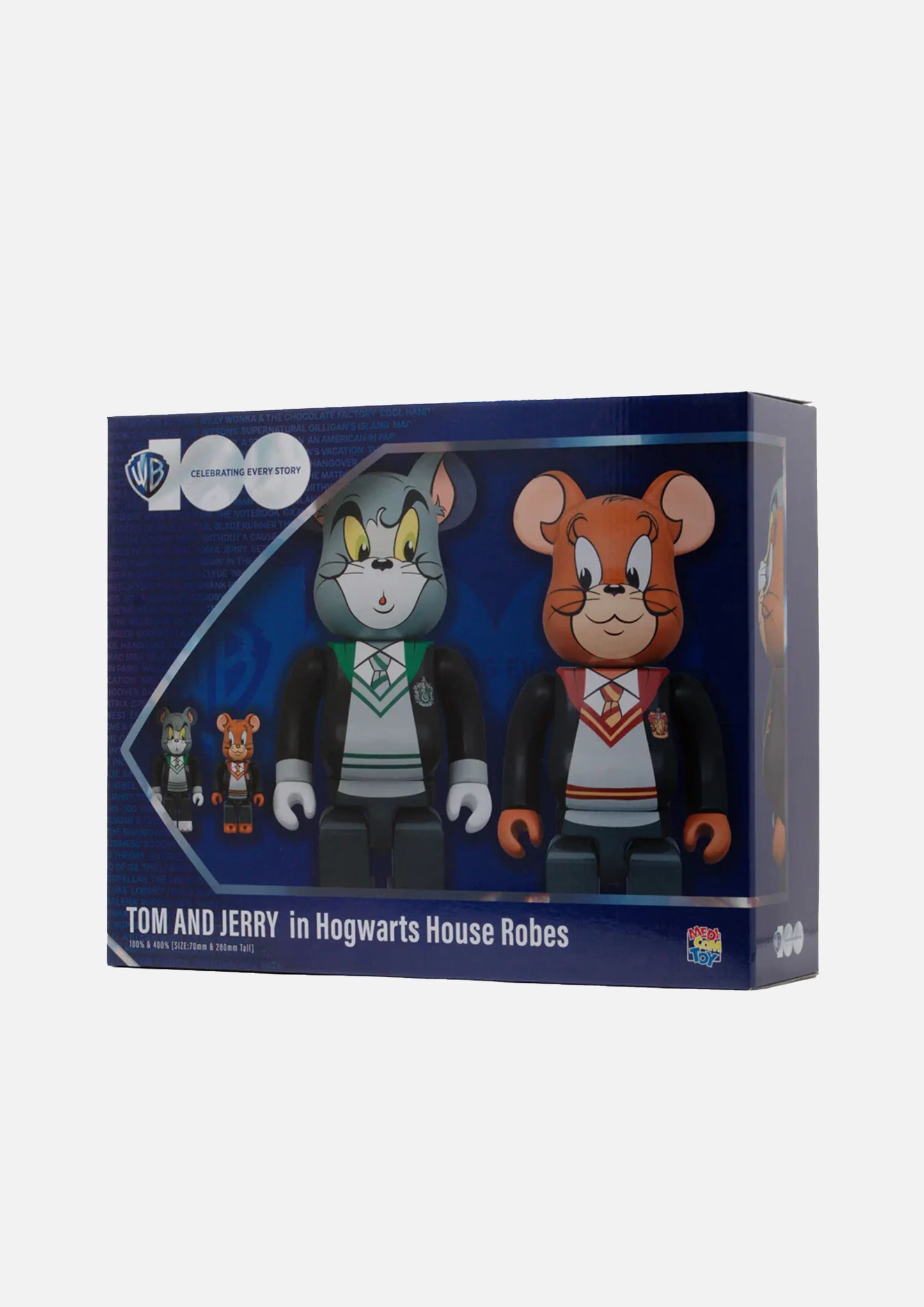 400% & 100% Bearbrick-set - Tom & Jerry (Hogwarts House Robes)
