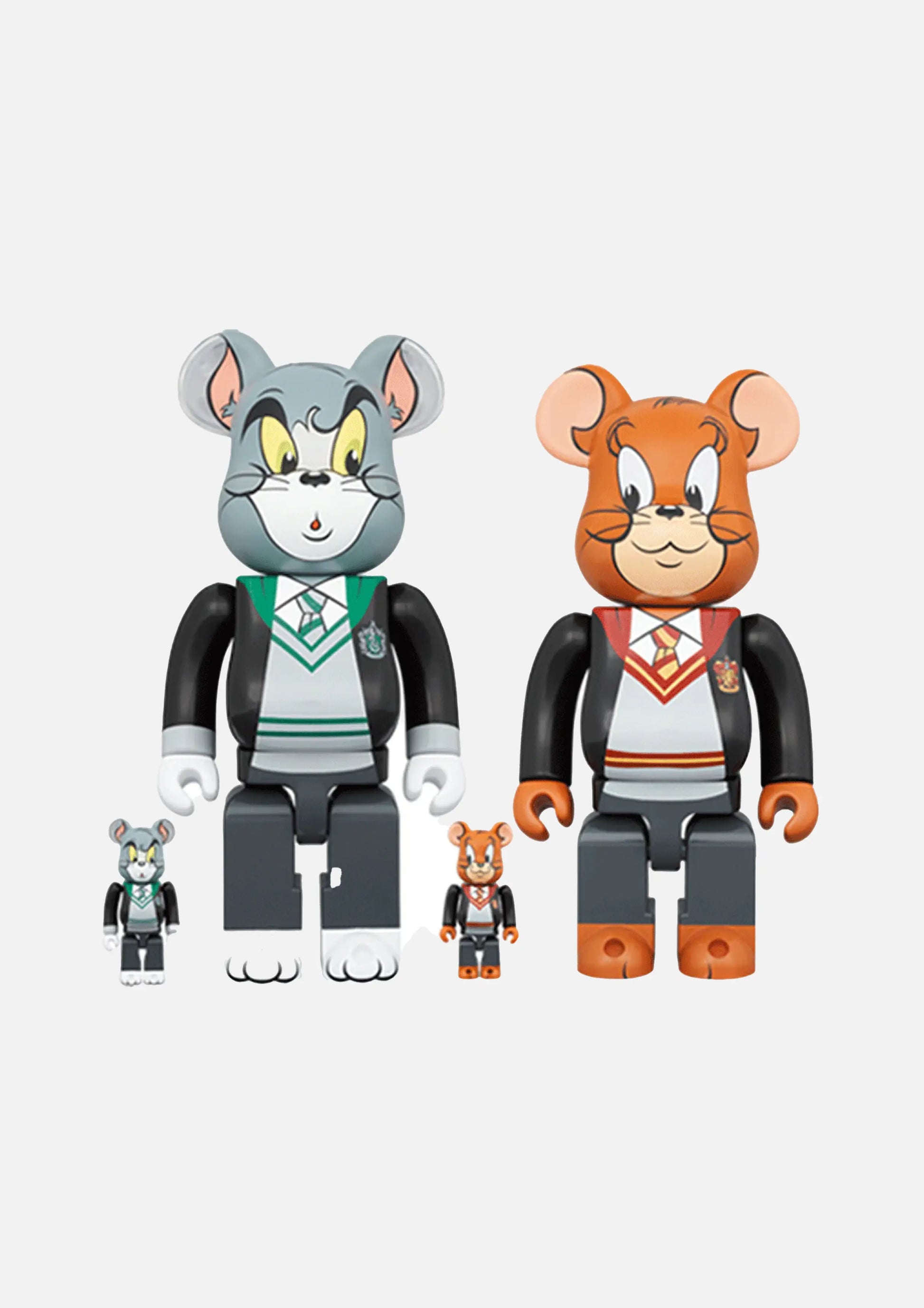  400% & 100% Bearbrick-set - Tom & Jerry (Hogwarts House Robes)