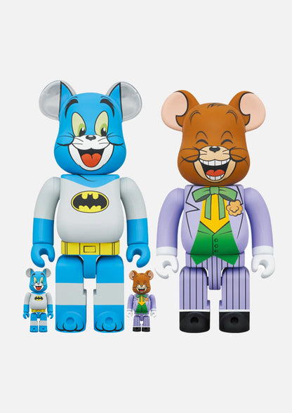 Bearbrick 100% & 400% Set of 2 Tom & Jerry as Batman & The Joker OKO MAISON